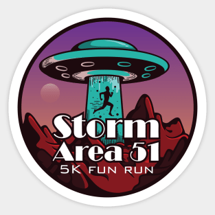 5k fun run Sticker